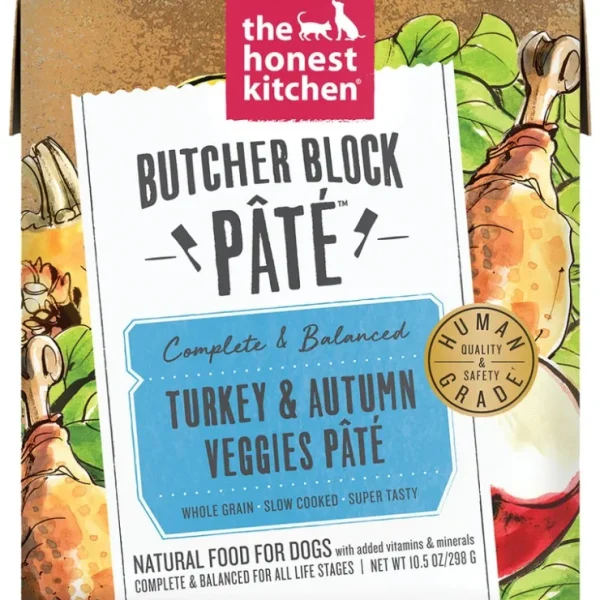 The Honest Kitchen, Butcher Block Pate, Turkey & Veggies - Wet Dog Food - Pet Home | The Perfect Pet Supplies Shopping Experience