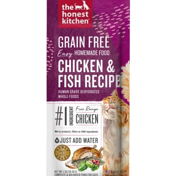 The Honest Kitchen, Grain Free Chicken & Fish, Single Serve, 28 g - Freeze Dried Cat Food - Pet Home | The Perfect Pet Supplies Shopping Experience