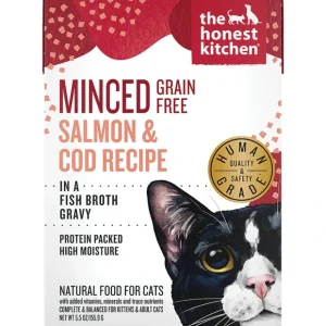 The Honest Kitchen, Grain Free Minced Salmon & Cod in Fish Broth Gravy - Wet Cat Food - Pet Home | The Perfect Pet Supplies Shopping Experience