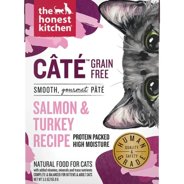 The Honest Kitchen, Grain Free Salmon & Turkey Pate - Wet Cat Food - Pet Home | The Perfect Pet Supplies Shopping Experience
