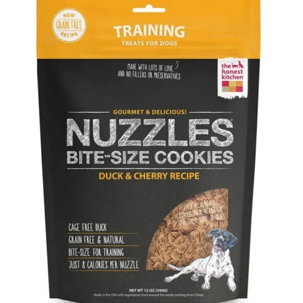 The Honest Kitchen NUZZLES Grain Free Duck and Cherry Cookie Treats for Dogs - Pet Home | The Perfect Pet Supplies Shopping Experience