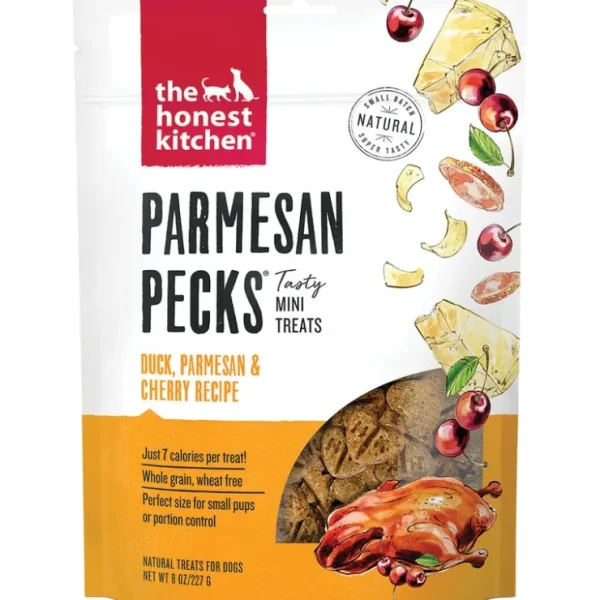 The Honest Kitchen, Parmesan Pecks, Duck & Cherry - Dog Treat - Pet Home | The Perfect Pet Supplies Shopping Experience