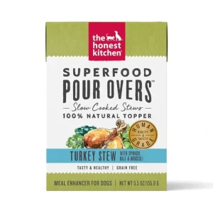 The Honest Kitchen Superfood Pour Overs - Turkey Stew (5.5-oz, single box) - Pet Home | The Perfect Pet Supplies Shopping Experience