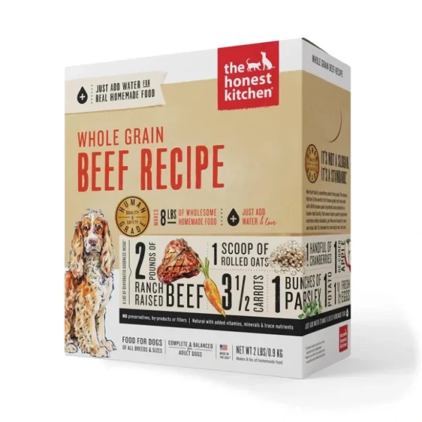 The Honest Kitchen Whole Grain Beef Recipe Dehydrated Dog Food - Pet Home | The Perfect Pet Supplies Shopping Experience