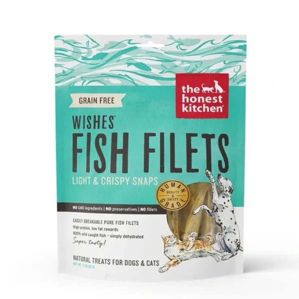 The Honest Kitchen WISHES Whitefish Fillet Dog and Cat Treats (3-oz) - Pet Home | The Perfect Pet Supplies Shopping Experience