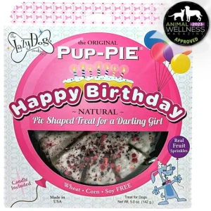 The Lazy Dog Cookie The Original Pup-PIE Happy Birthday for a Darling Girl (5 Oz) - Pet Home | The Perfect Pet Supplies Shopping Experience