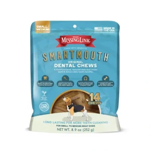 The Missing Link Smartmouth Dental Chews for Small/Medium Dogs, 14 Count - Pet Home | The Perfect Pet Supplies Shopping Experience