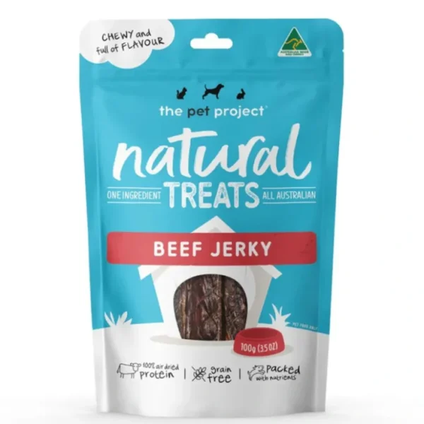 The Pet Project Beef Jerky 100g - Pet Home | The Perfect Pet Supplies Shopping Experience