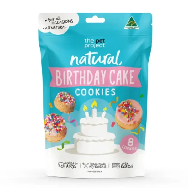 The Pet Project Birthday Cake Cookies 8pk - Pet Home | The Perfect Pet Supplies Shopping Experience