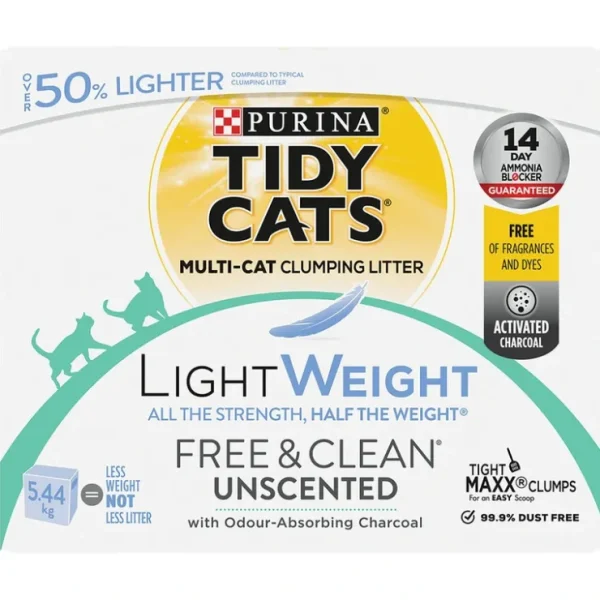 Tidy Cats, LightWeight Free & Clean Unscented Clumping Cat Litter for Multiple Cats - Pet Home | The Perfect Pet Supplies Shopping Experience