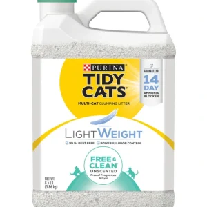 Tidy Cats Low Dust Clumping Cat Litter Lightweight Free &Clean Unscented Multi Cat Litter - Pet Home | The Perfect Pet Supplies Shopping Experience