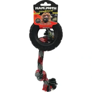 Tirebiterii Paw Track Tire W/Rope 9 X19Cm - Pet Home | The Perfect Pet Supplies Shopping Experience