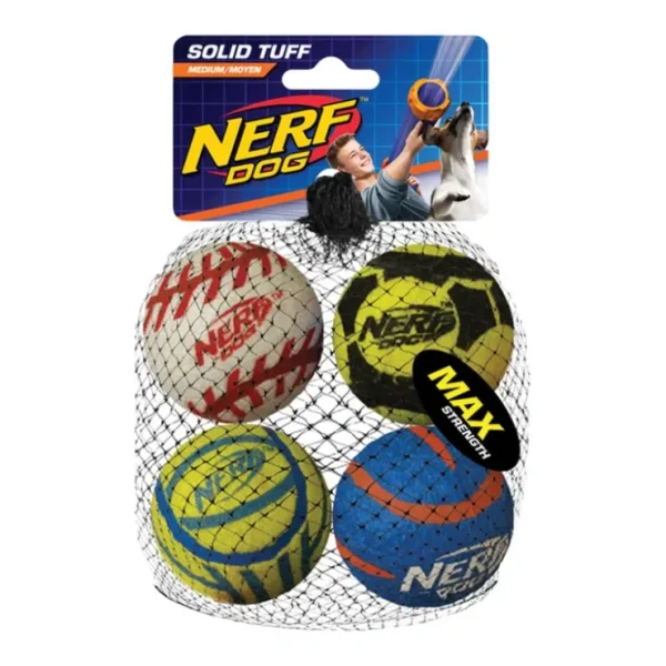 Tough Sports Balls - Medium - 4 Pk - Pet Home | The Perfect Pet Supplies Shopping Experience