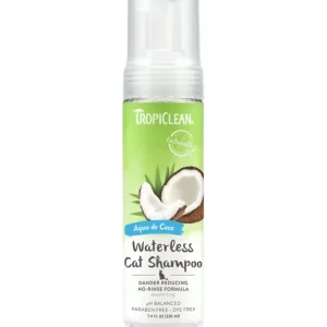 TropiClean - Aqua De Coco Dander Reducing Waterless Shampoo for Cats - Pet Home | The Perfect Pet Supplies Shopping Experience
