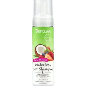 TropiClean - Berry Coconut Deep Cleansing Waterless Shampoo for Cats - Pet Home | The Perfect Pet Supplies Shopping Experience
