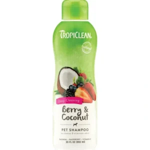 TropiClean Berry & Coconut Deep Cleansing Shampoo for Pets (20 Oz) - Pet Home | The Perfect Pet Supplies Shopping Experience