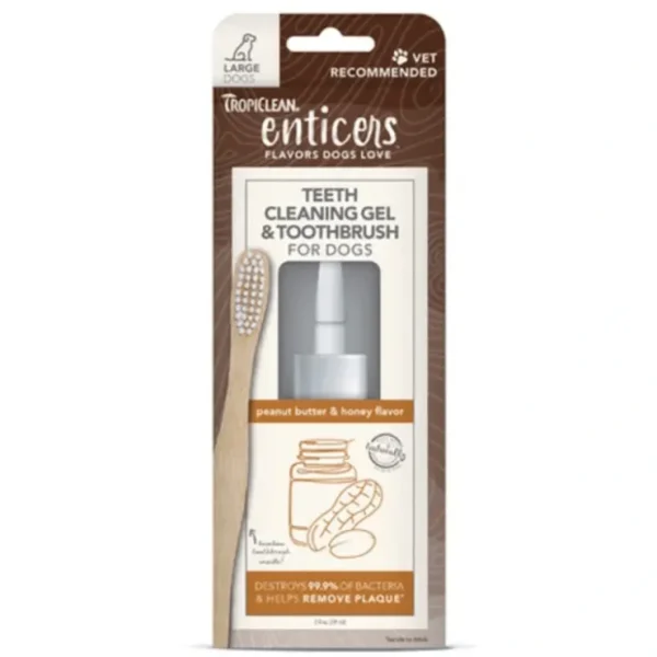 TropiClean Enticers Teeth Cleaning Kit For Dogs - Pet Home | The Perfect Pet Supplies Shopping Experience