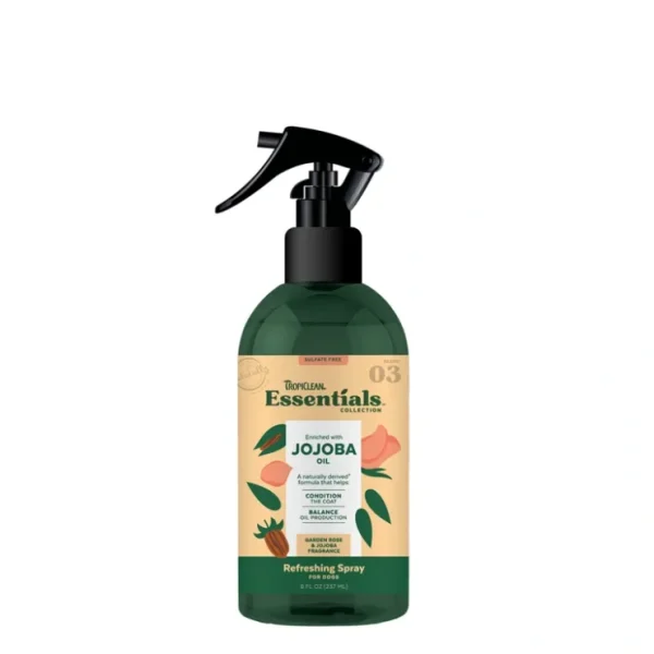 Tropiclean Essentials Jojoba Deodorizing Spray for Dogs (8 Oz) - Pet Home | The Perfect Pet Supplies Shopping Experience