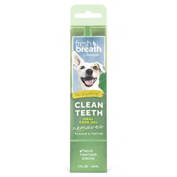 TropiClean Fresh Breath Oral Care Clean Teeth Gel 59mL - Pet Home | The Perfect Pet Supplies Shopping Experience