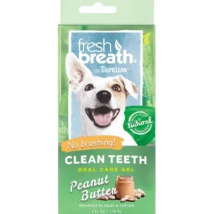 TropiClean Fresh Breath Oral Care Clean Teeth Gel Peanut Butter 118mL - Pet Home | The Perfect Pet Supplies Shopping Experience