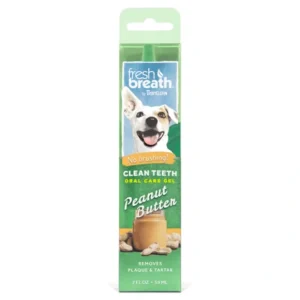 TropiClean Fresh Breath Oral Care Clean Teeth Gel Peanut Butter 59mL - Pet Home | The Perfect Pet Supplies Shopping Experience
