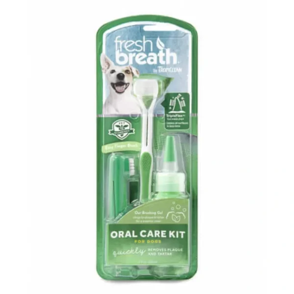 TropiClean Fresh Breath Oral Care Kit for Large Dogs - Pet Home | The Perfect Pet Supplies Shopping Experience
