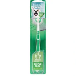 TropiClean Fresh Breath Triple Flex Toothbrush for Small & Medium Dogs - Pet Home | The Perfect Pet Supplies Shopping Experience