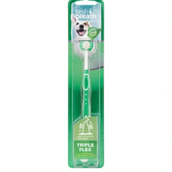 TropiClean Fresh Breath Triple Flex Toothbrush for Small & Medium Dogs - Pet Home | The Perfect Pet Supplies Shopping Experience