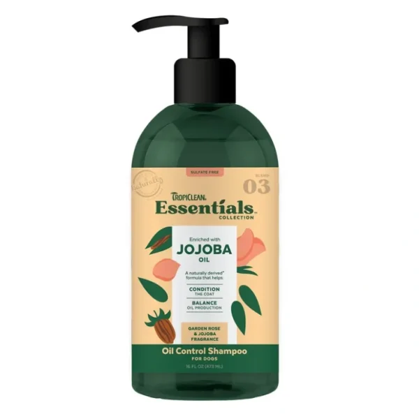 TropiClean Jojoba Oil Control Shampoo for Dogs - Pet Home | The Perfect Pet Supplies Shopping Experience