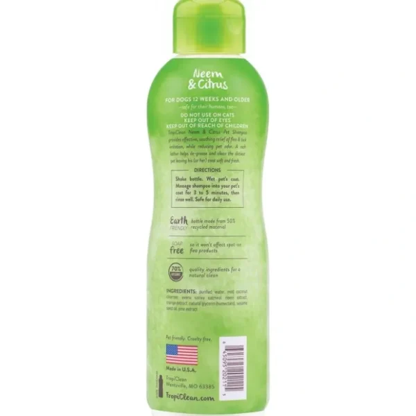 TropiClean Neem &Citrus Flea &Tick Relief Shampoo for Dogs - Pet Home | The Perfect Pet Supplies Shopping Experience