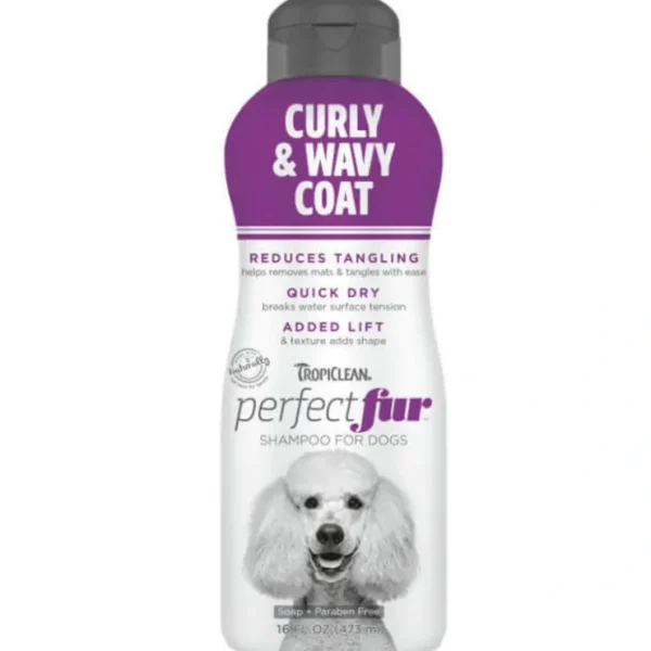 TropiClean PerfectFur Curly & Wavy Coat Shampoo 473mL - Pet Home | The Perfect Pet Supplies Shopping Experience