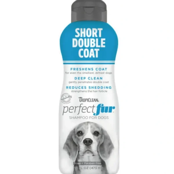TropiClean PerfectFur Shampoo for Short Double Coat 473mL - Pet Home | The Perfect Pet Supplies Shopping Experience