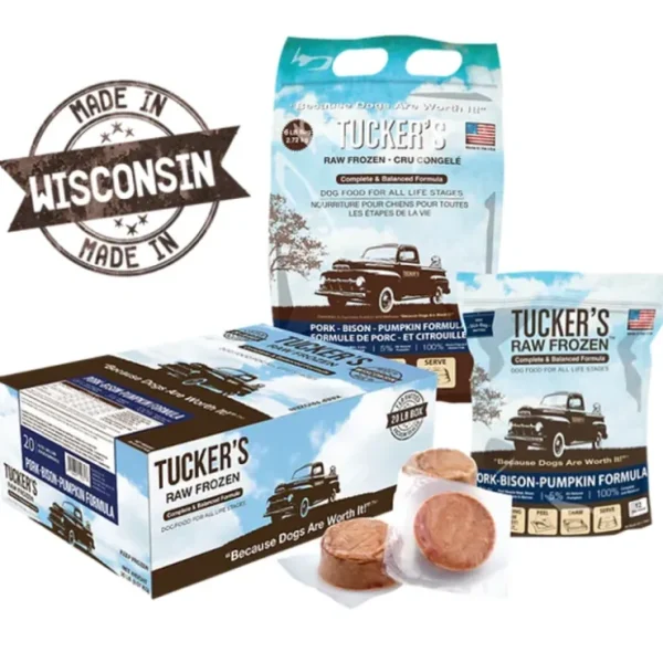 Tucker's Complete &Balanced Pork-Bison-Pumpkin Formula for Dogs (20 LB) - Pet Home | The Perfect Pet Supplies Shopping Experience