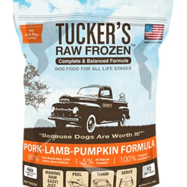 Tucker's Pork-Lamb-Pumpkin Complete and Balanced Raw Diets for Dogs - Pet Home | The Perfect Pet Supplies Shopping Experience