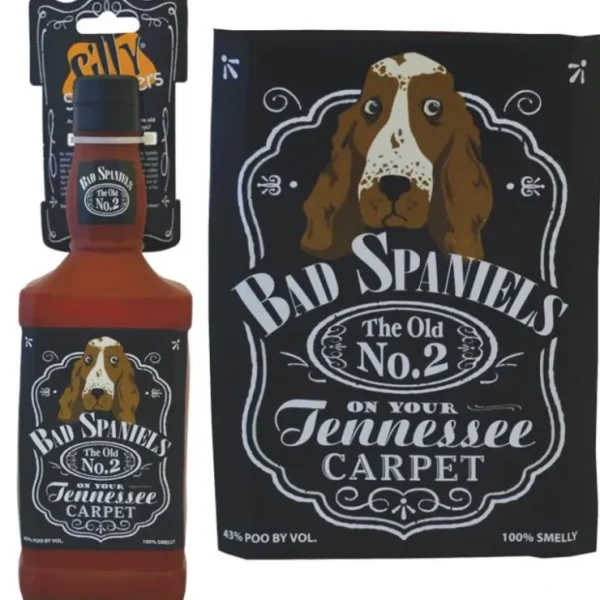 Tuffy Silly Squeakers Toy Bad Spaniel Liquor Bottle - Pet Home | The Perfect Pet Supplies Shopping Experience