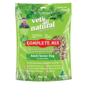 Vets all Natural Complete Mix Adult/ Senior Dog 1kg (Dr Bruce) - Pet Home | The Perfect Pet Supplies Shopping Experience
