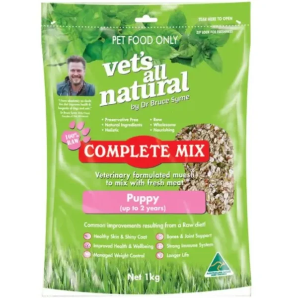 Vets all Natural Complete Mix Puppy 15kg (Dr Bruce) - Pet Home | The Perfect Pet Supplies Shopping Experience