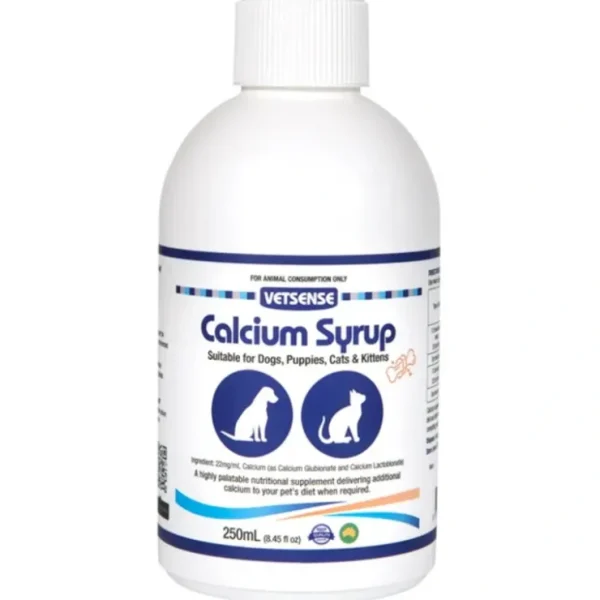 Vetsense Calcium Syrup 250ml - Pet Home | The Perfect Pet Supplies Shopping Experience