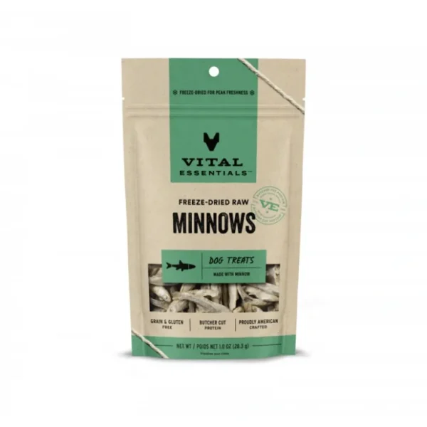 Vital Essentials Freeze Dried Grain Free Minnows Treats for Dogs - Pet Home | The Perfect Pet Supplies Shopping Experience