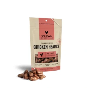 Vital Essentials Freeze Dried Raw Chicken Hearts Dog Treats - Pet Home | The Perfect Pet Supplies Shopping Experience