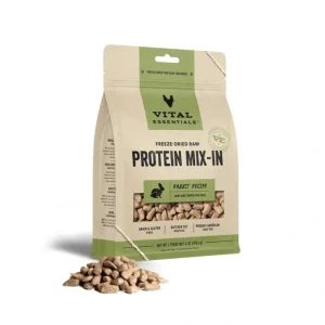 Vital Essentials Freeze Dried Raw Protein Mix-In Rabbit Recipe Mini Nibs Topper for Dogs - Pet Home | The Perfect Pet Supplies Shopping Experience