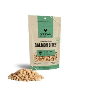 Vital Essentials Freeze Dried Raw Salmon Bites Dog Treats - Pet Home | The Perfect Pet Supplies Shopping Experience