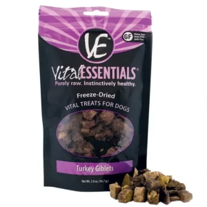 Vital Essentials Freeze Dried Turkey Giblets Vital Treats for Dogs - Pet Home | The Perfect Pet Supplies Shopping Experience