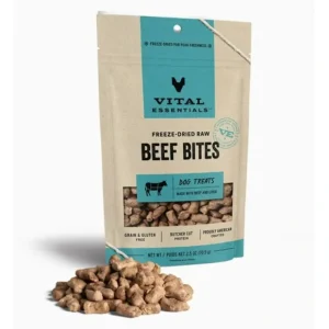 Vital Essentials Freeze-Dried Raw Beef Bites Dog Treats - Pet Home | The Perfect Pet Supplies Shopping Experience