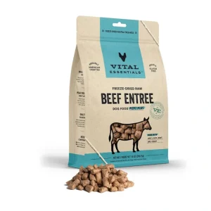 Vital Essentials Freeze-Dried Raw Beef Entree Dog Food Mini Nibs - Pet Home | The Perfect Pet Supplies Shopping Experience