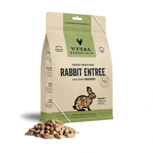 Vital Essentials Freeze-Dried Raw Rabbit Entree Dog Food Mini Nibs, 1 - Pet Home | The Perfect Pet Supplies Shopping Experience