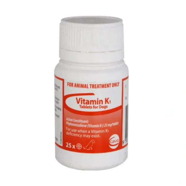 Vitamin K1 25mg 25 pack - Pet Home | The Perfect Pet Supplies Shopping Experience