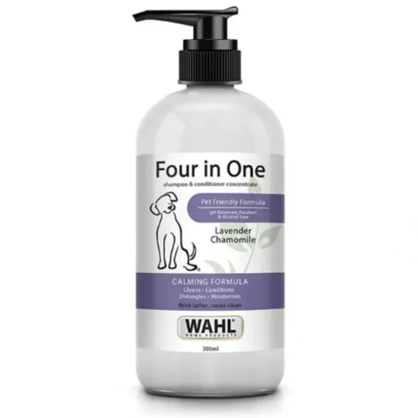 Wahl Four in One Shampoo 300ml - Pet Home | The Perfect Pet Supplies Shopping Experience