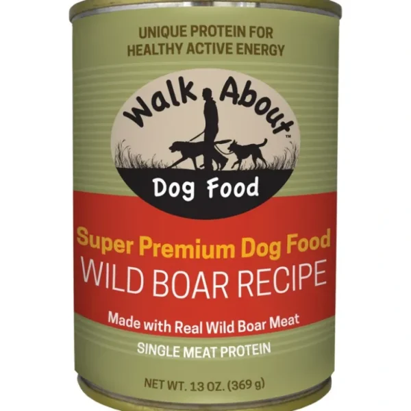 Walk About Grain Free Wild Boar Recipe Canned Dog Food - Pet Home | The Perfect Pet Supplies Shopping Experience