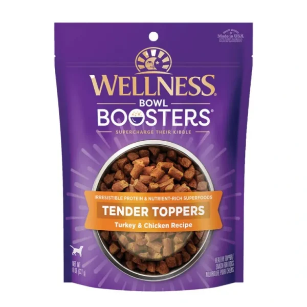 Wellness, Bowl Boosters - Tender Toppers Turkey & Chicken Recipe - 227 g - Freeze Dried Dog Food - Pet Home | The Perfect Pet Supplies Shopping Experience